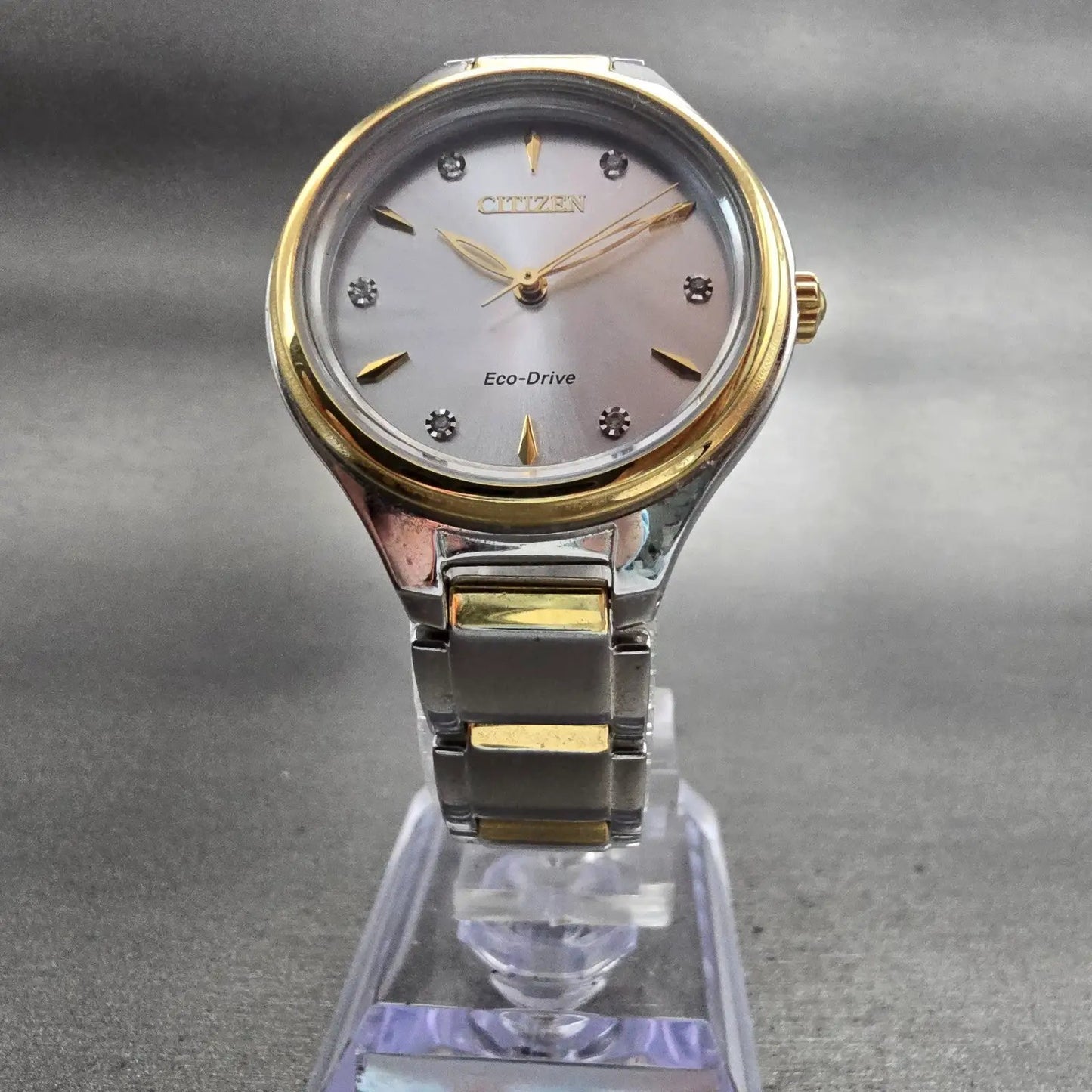 Citizen Eco-Drive Watch Women 29mm Silver Dial Two Tone Round J730-S115965 Runs5