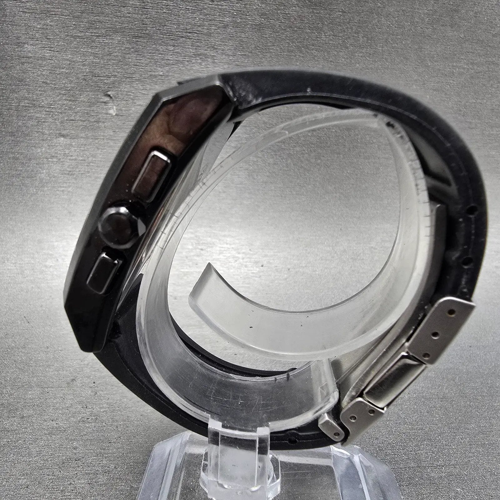Citizen Eco-Drive Chronograph Watch Men 34mm Black Dial Black Tone Date Runs4