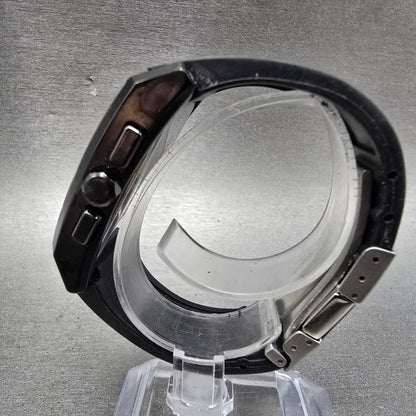Citizen Eco-Drive Chronograph Watch Men 34mm Black Dial Black Tone Date Runs4