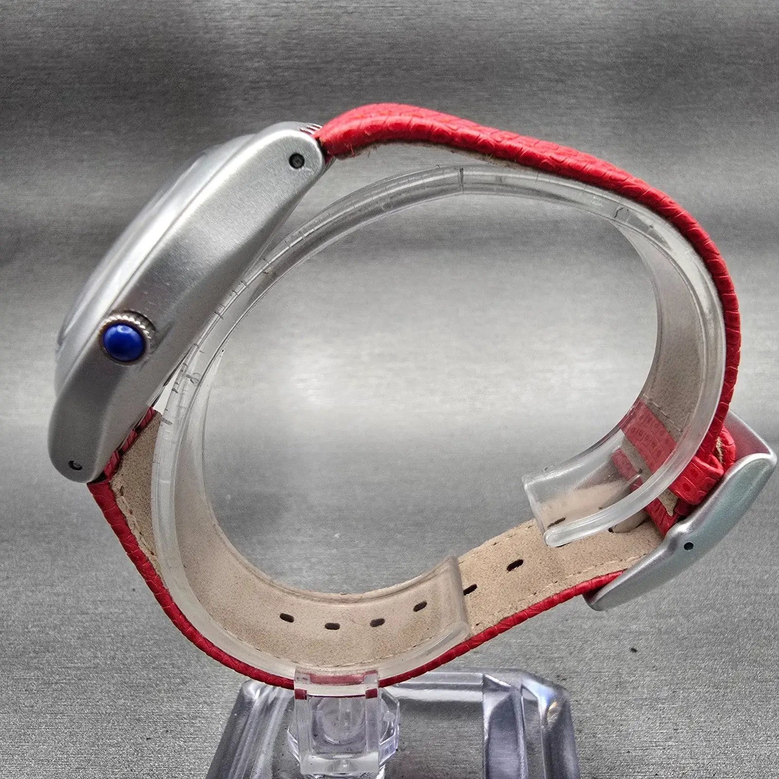 Swatch Irony BIG PREPPIE Watch Men White Dial Silver Tone Round YGS1001 New Batt6