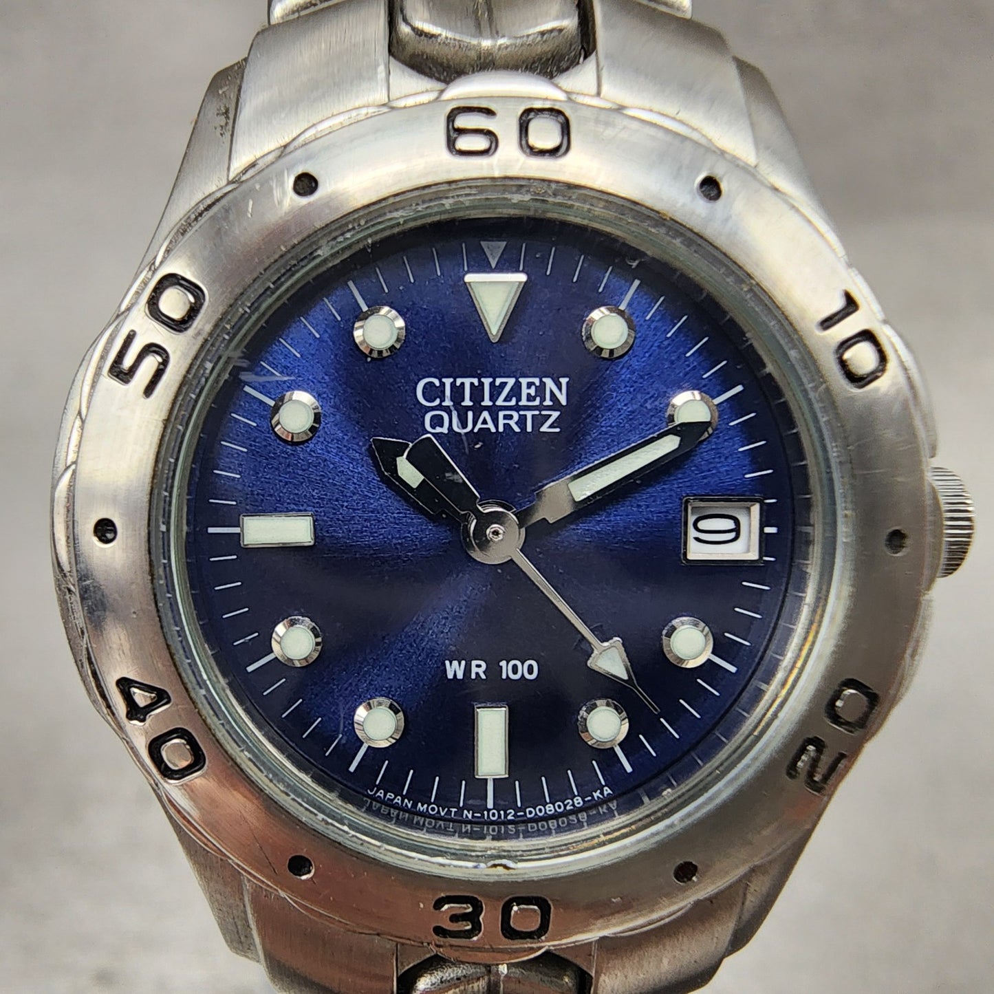 Citizen Dive Watch Women 26mm Blue Dial Silver Tone Date 1012S92316 New Battery1