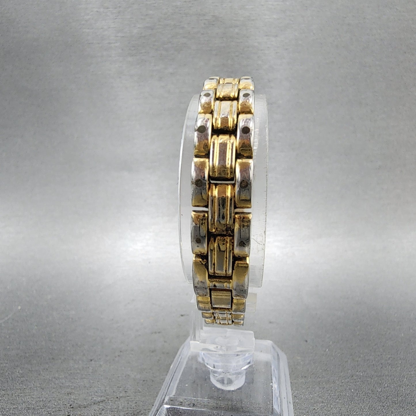 Citizen Elegance Tank Watch Women 14mm Black Dial Gold Tone 5421F47629 New Batt7