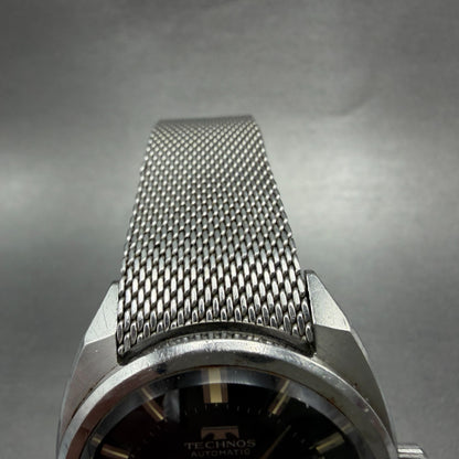 Technos Sky Light Watch Men 35mm White Dial Steel Date Round Automatic PARTS5