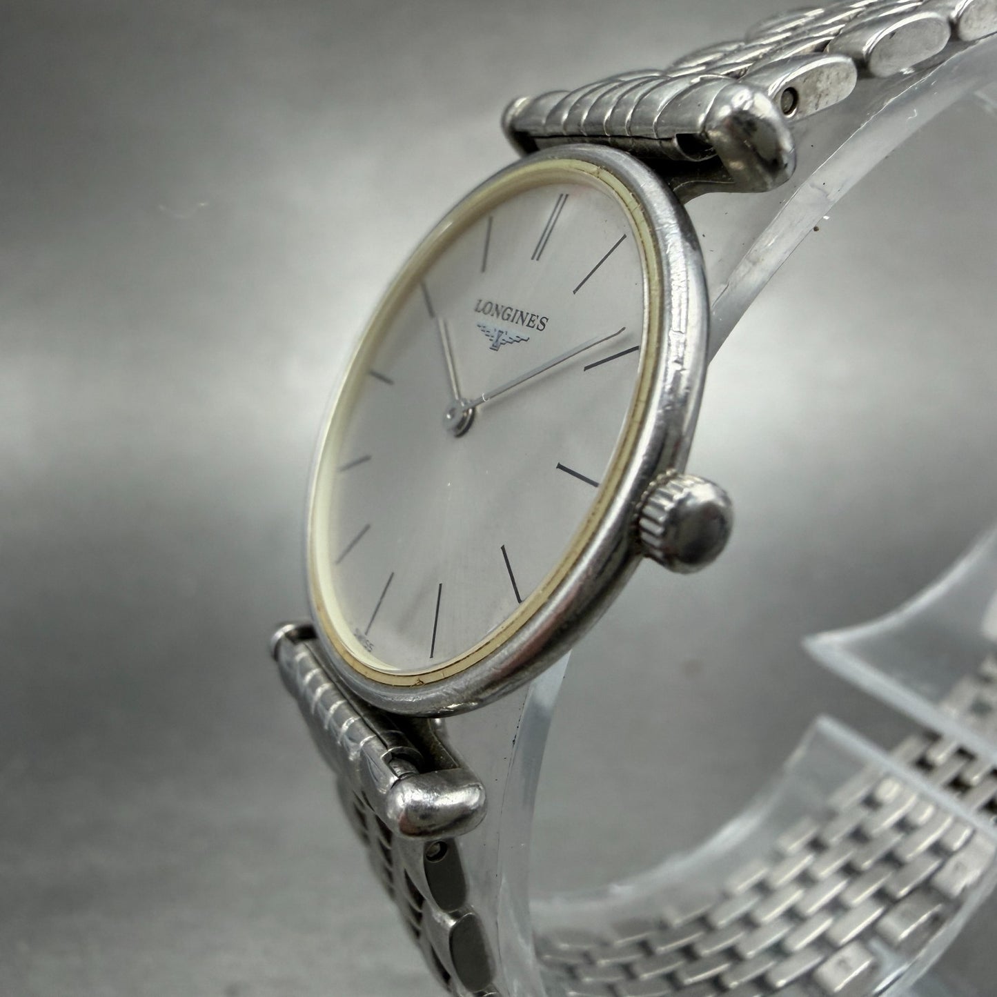 Longines La Grande Classique Watch Men 24mm Gray Dial Steel Round L4.135.4 Works2