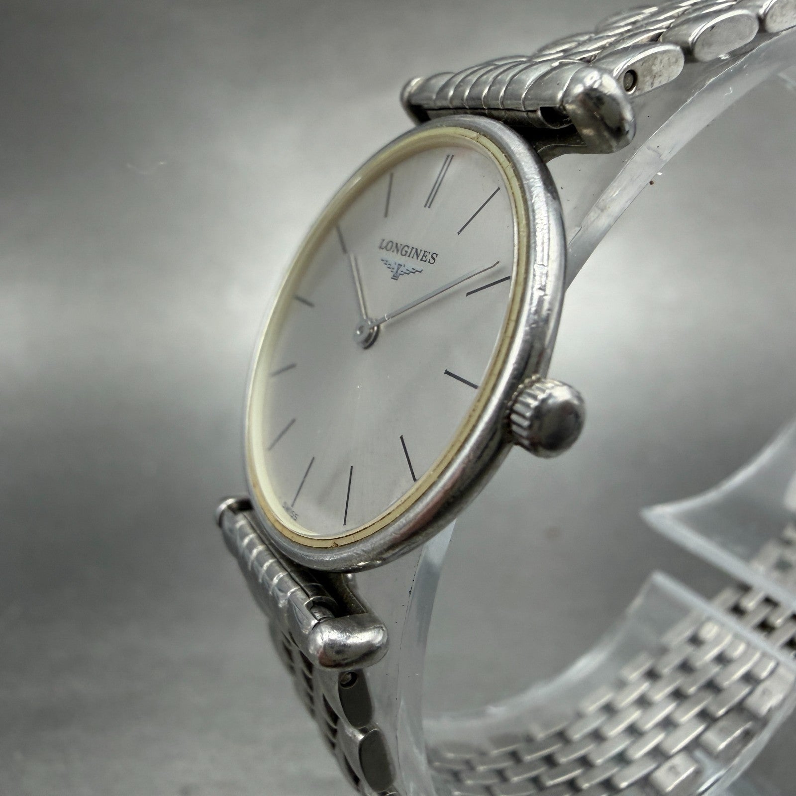 Longines La Grande Classique Watch Men 24mm Gray Dial Steel Round L4.135.4 Works2