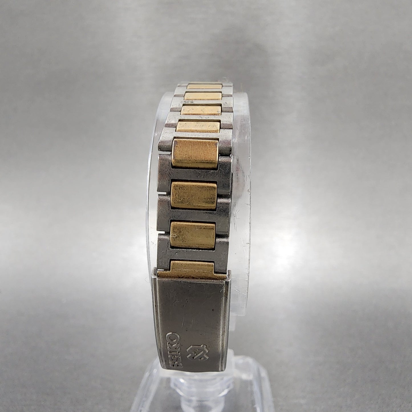 Seiko SQ Watch Women 23mm Black Dial two Tone Daydate 85230049 New Battery8
