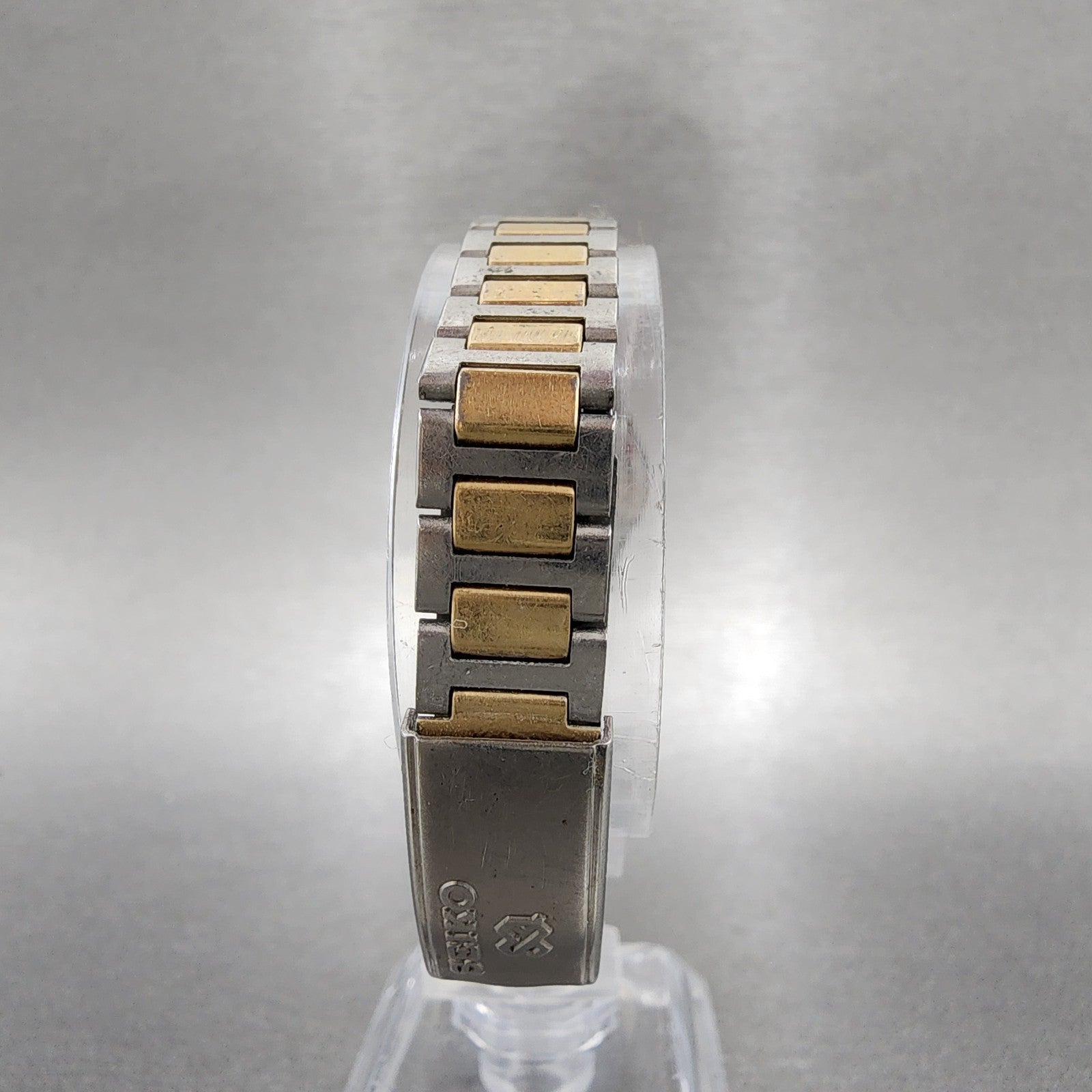 Seiko SQ Watch Women 23mm Black Dial two Tone Daydate 85230049 New Battery8
