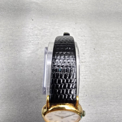 Seiko Watch Women 20mm White Dial Gold Tone Round 2Y00-0A10 New Battery Vintage4