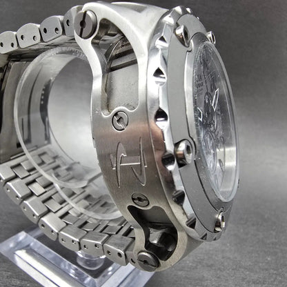 Invicta Sub Aqua Reserve Chronograph Watch Men 52mm Gray Dial Silver New Battery3