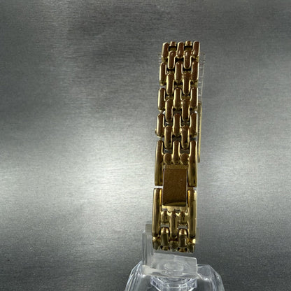 Citizen Elegance Tank Watch Women 16mm Black Dial Gold Tone Rectangle New Batt7