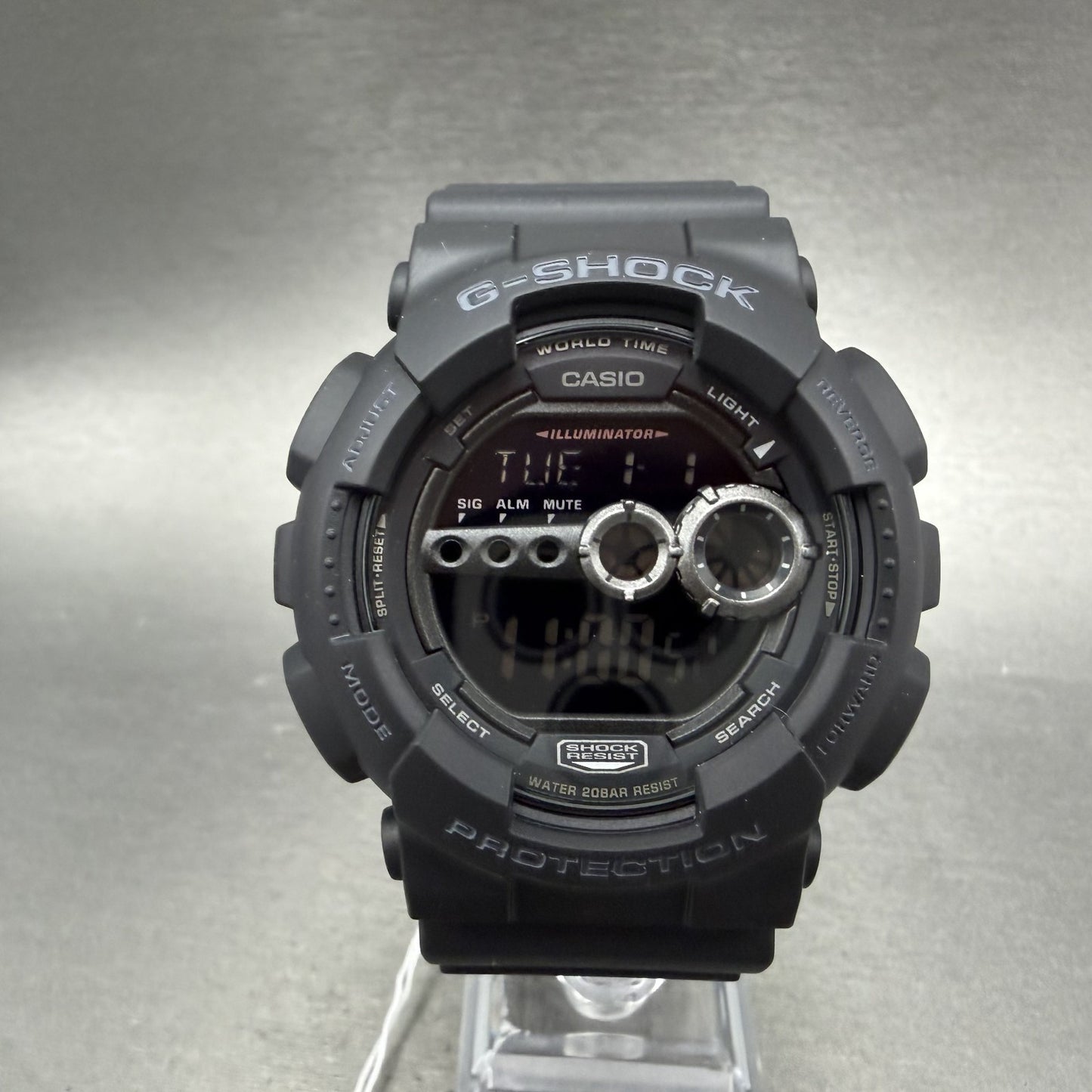Caiso G-Shock GD-100 Watch Men 51mm Digital Black Alarm Chronograph Round1