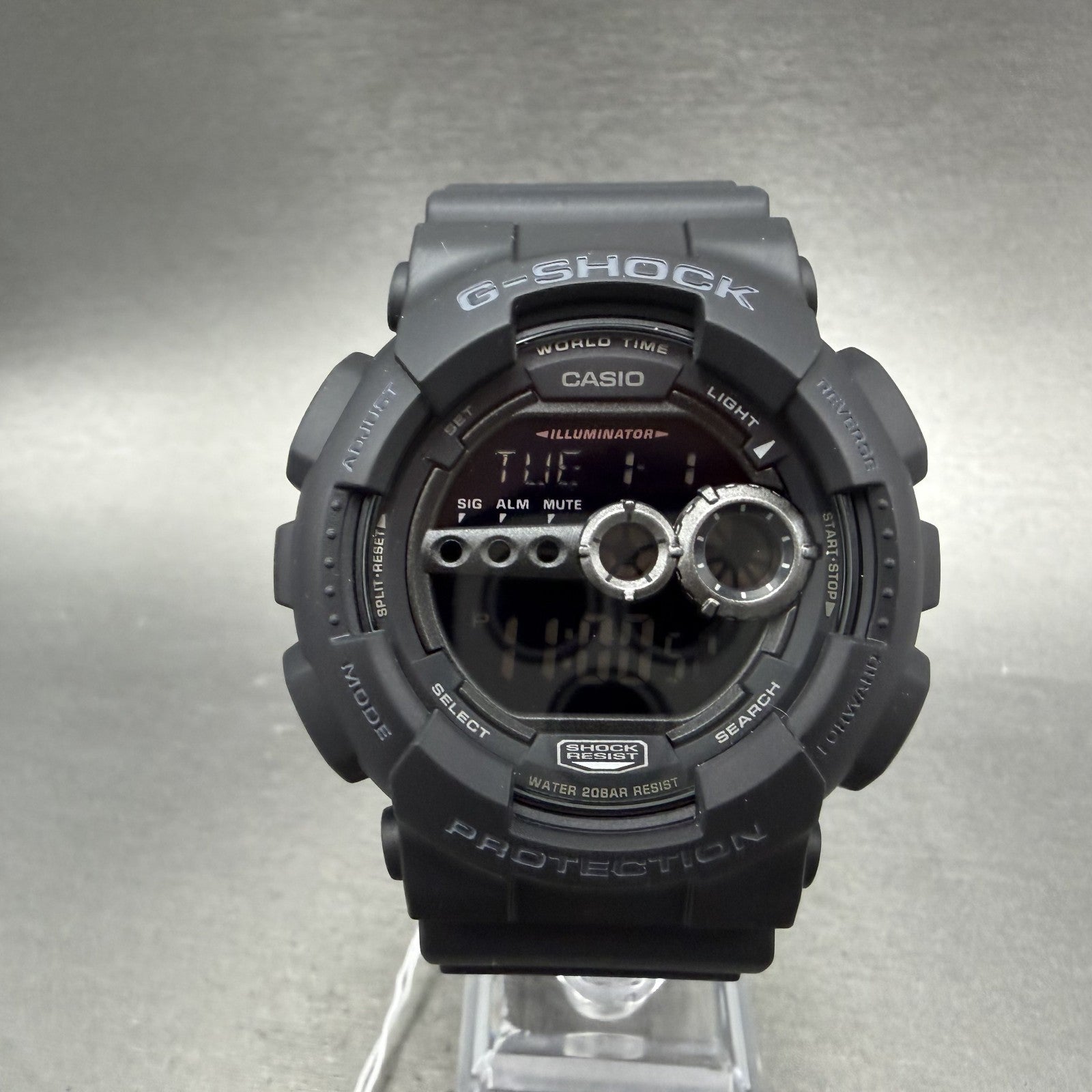 Caiso G-Shock GD-100 Watch Men 51mm Digital Black Alarm Chronograph Round1