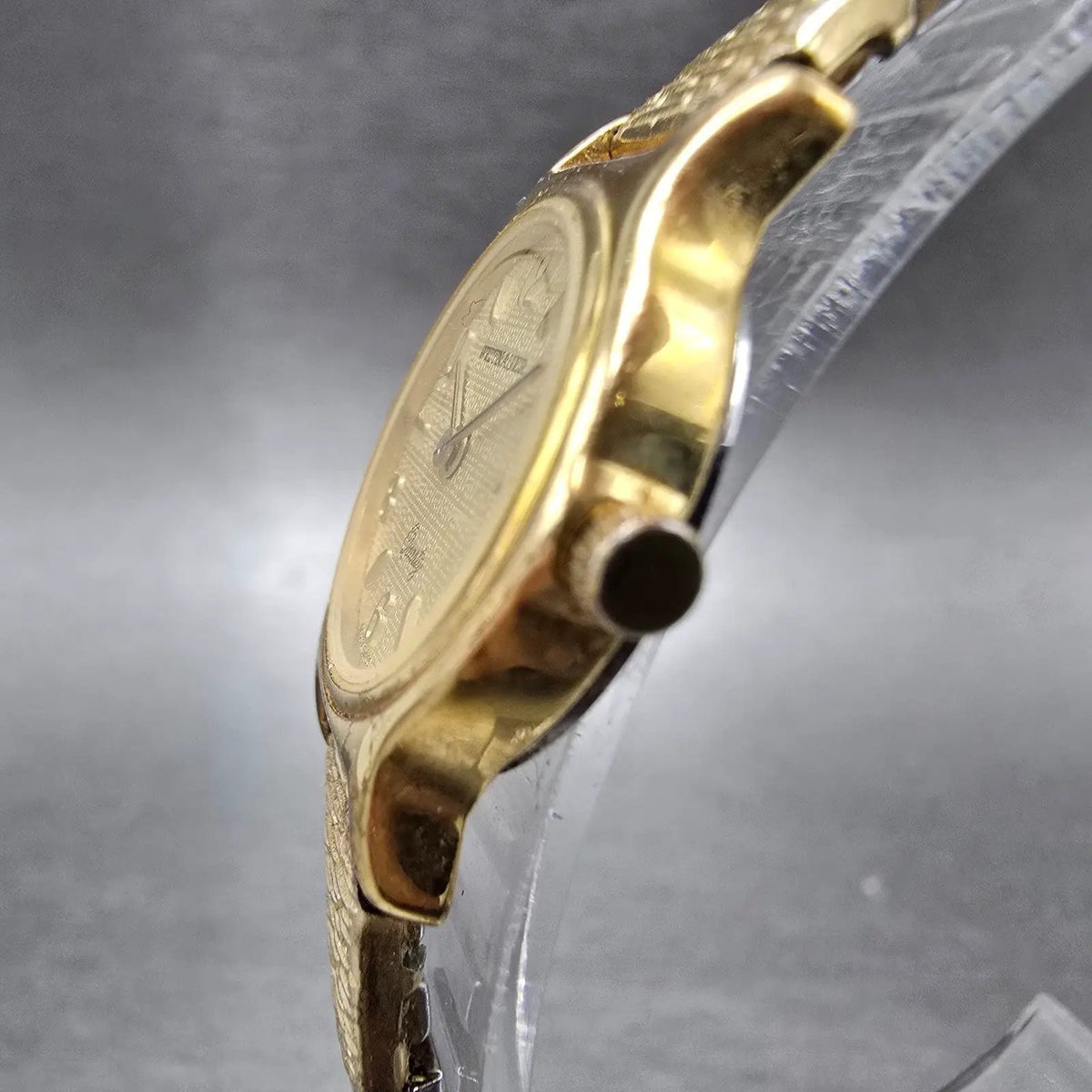 Wittnauer Watch Women 20mm Gold Dial Gold Tone Round New Battery VTG2