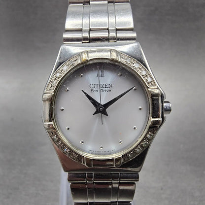Citizen Eco-Drive Watch Women 26mm Silver Dial Silver Tone E030-H26639 Runs0