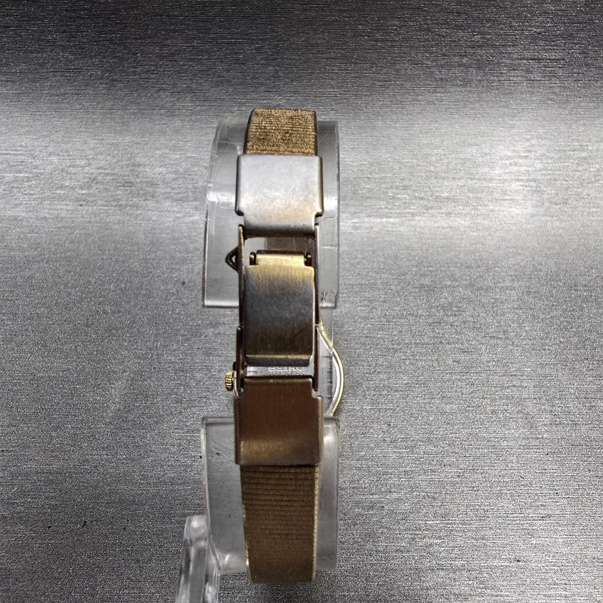 Seiko SX Watch Women 17mm Gold Dial Gold Tone Round 6Y21-0020 New Battery7