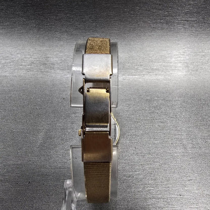 Seiko SX Watch Women 17mm Gold Dial Gold Tone Round 6Y21-0020 New Battery7