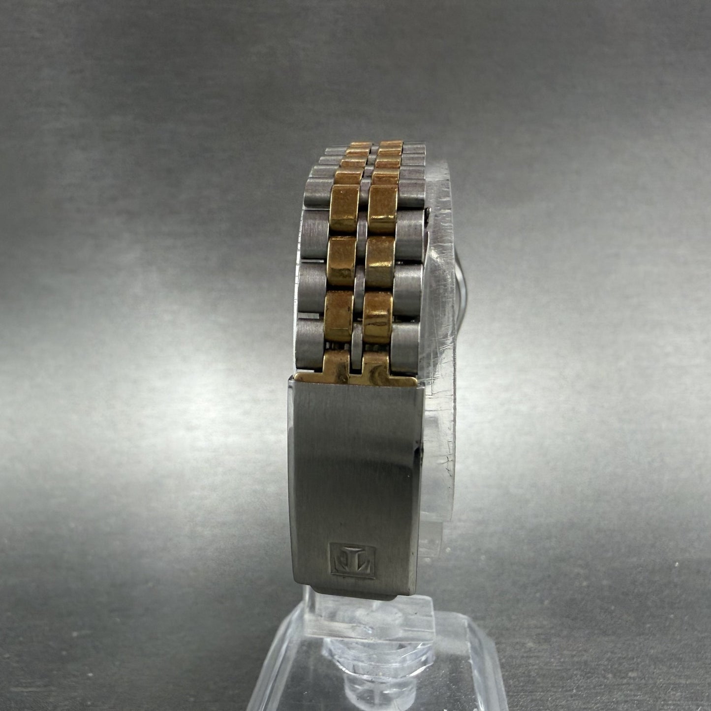 Tissot PR100 Watch Women 26mm White Dial Two Tone Date Round P330A/430A New Batt7