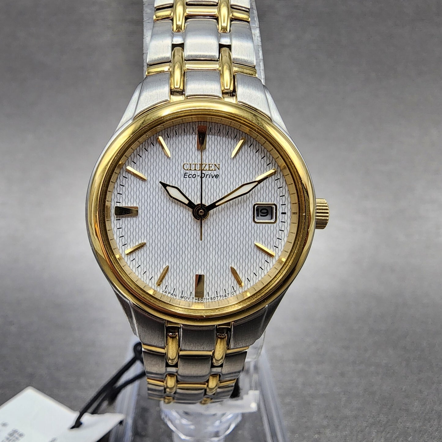 Citizen EcoDrive Corso Watch Women 25mm White Dial Two Tone Date EW126450A0