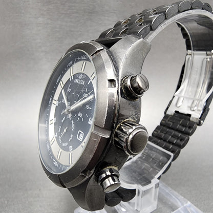 Invicta Specialty Chronograph Watch Men 45mm Black Dial Black 12149 PARTS3