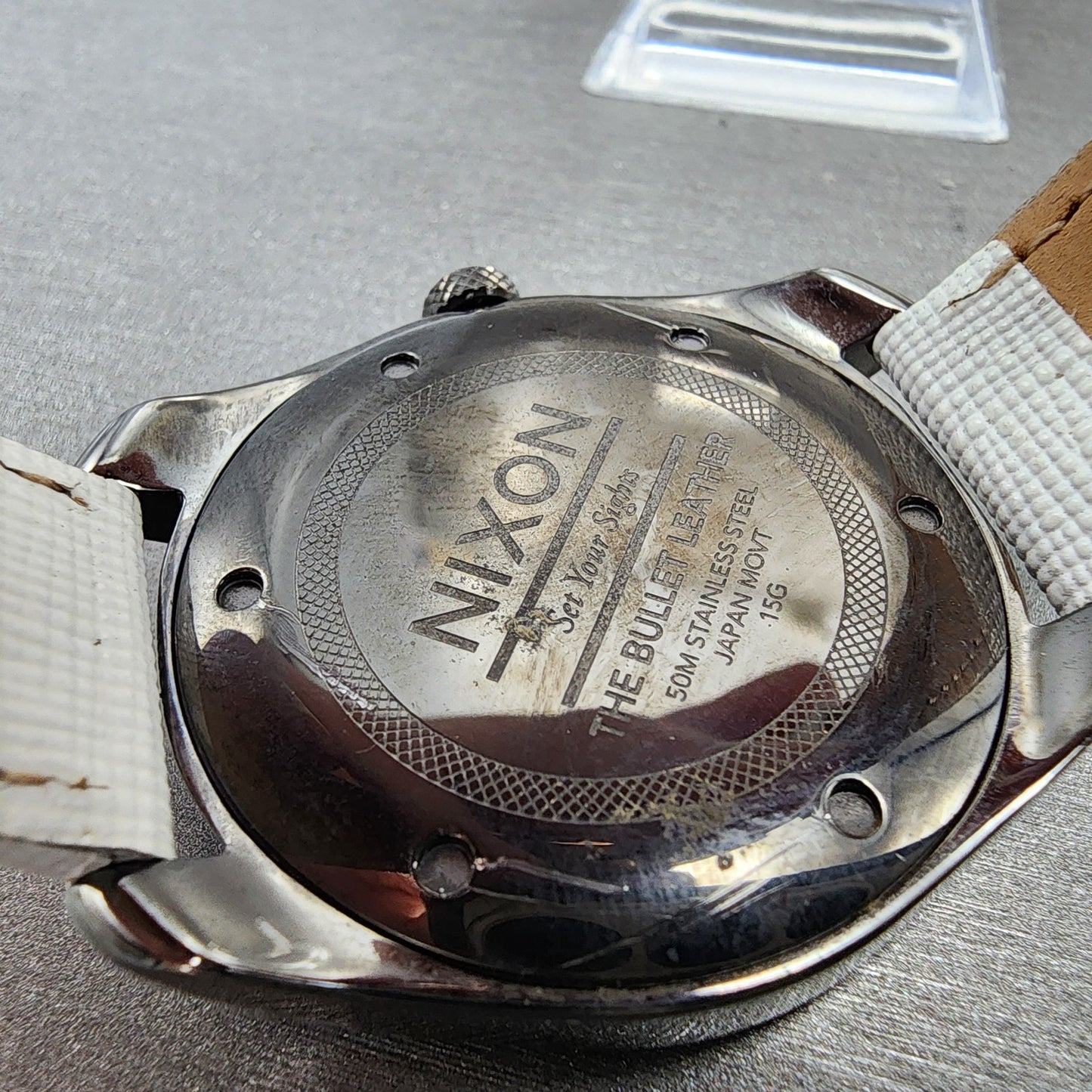 Nixon The Bullet Watch Women 38mm Black Dial Black Tone Date Round New Battery9
