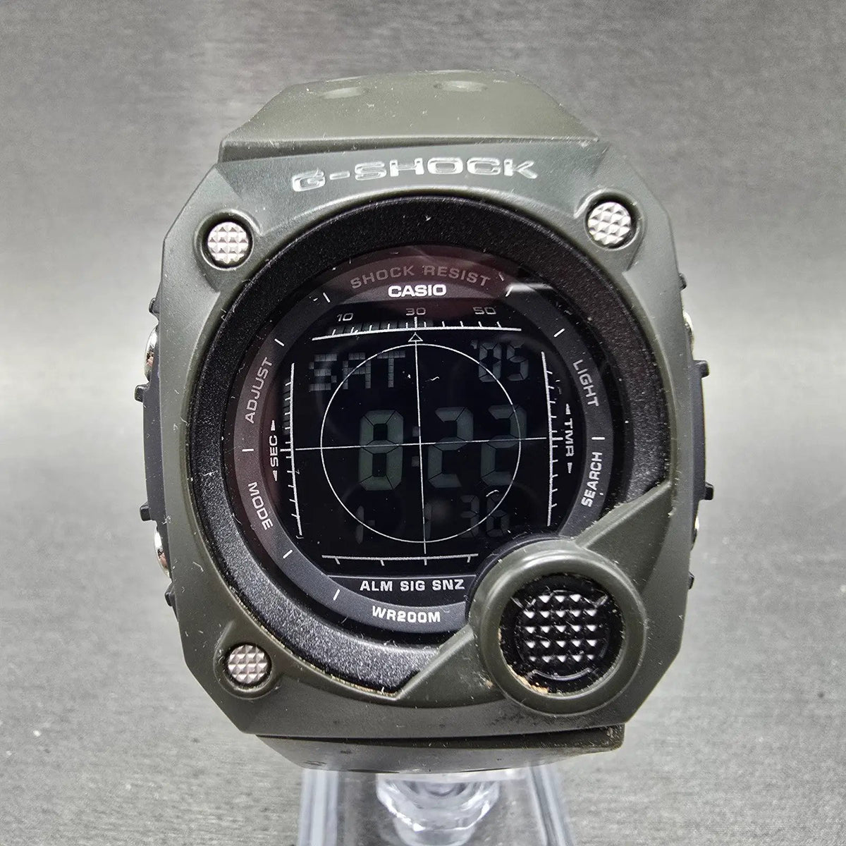 Casio G-Shock G-8000 Watch Men 40mm Green Alarm Chronograph New Battery0