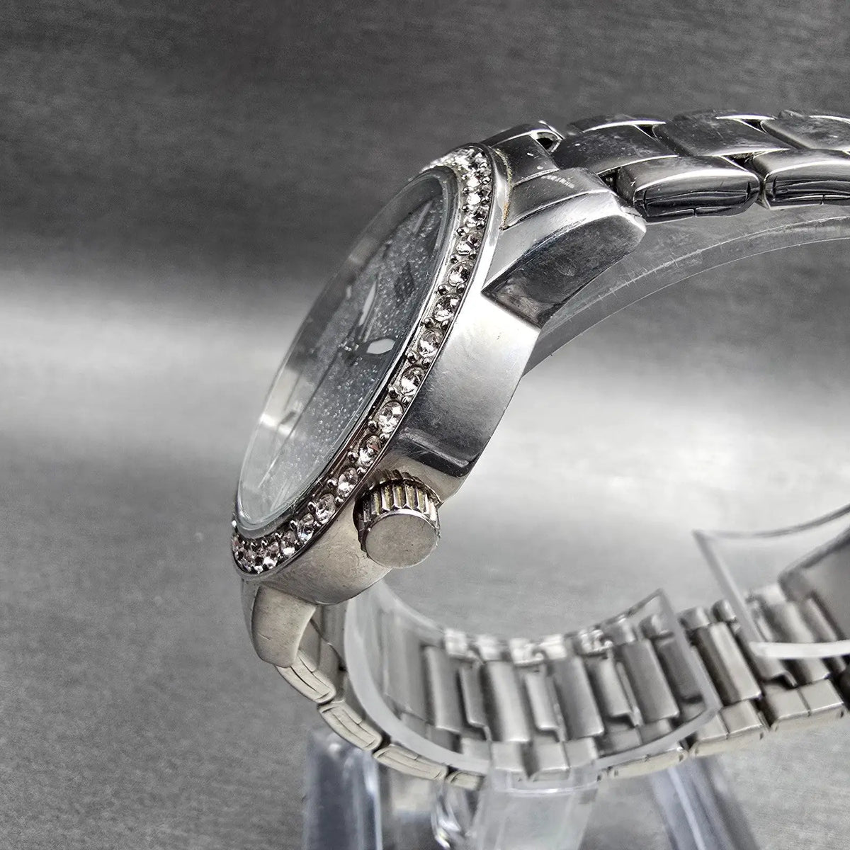 Citizen Watch Women 35mm Silver Dial Silver Gemmed Roun 1032-S086230 New Battery2