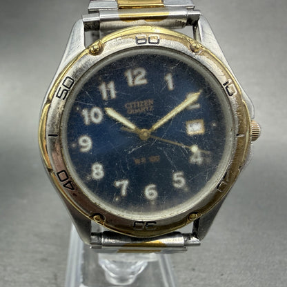 Citizen Watch Men 39mm Blue Dial Two Tone Date Round 2510-S72692 PARTS0