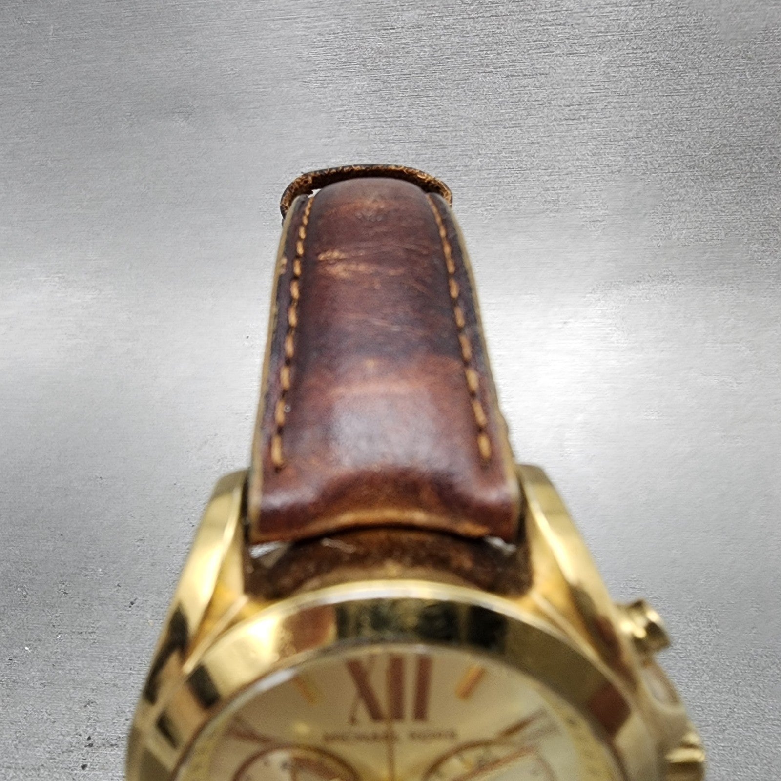 Michael kors Bradshaw Watch Women 36mm Champagne Dial Gold Tone Date New Battery4