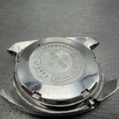 Seiko 5 Automatic Watch Men 35mm Silver Dial Silver Tone Daydate 6119-7100 PARTS9
