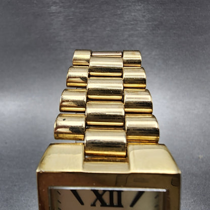 Michael Kors Nash Watch Women 27mm Champagne Dial Gold Tone Rectangle New Batt4