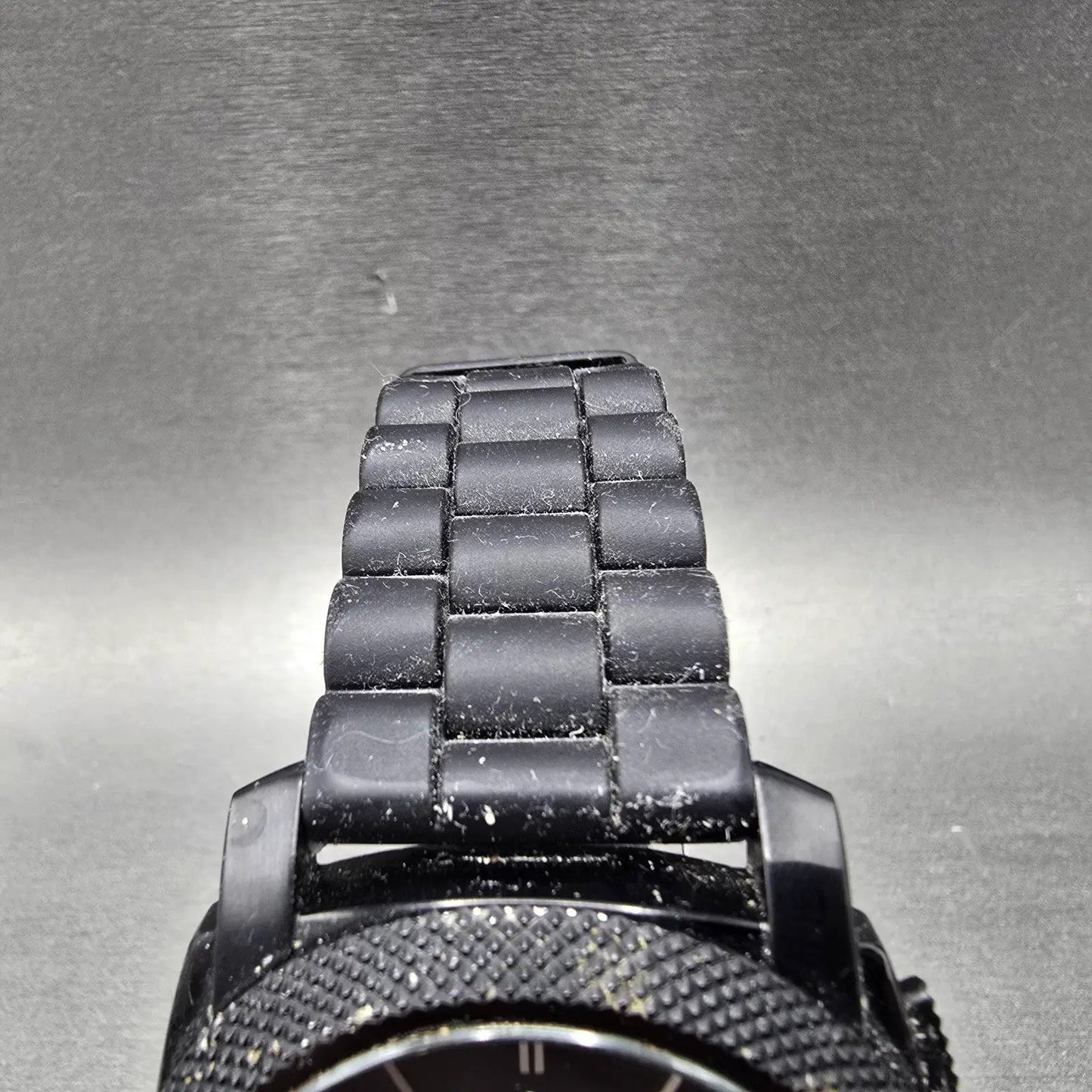 Fossil Chronograph Watch Men 45mm Black Dial Black Tone FS-4487 New Battery4