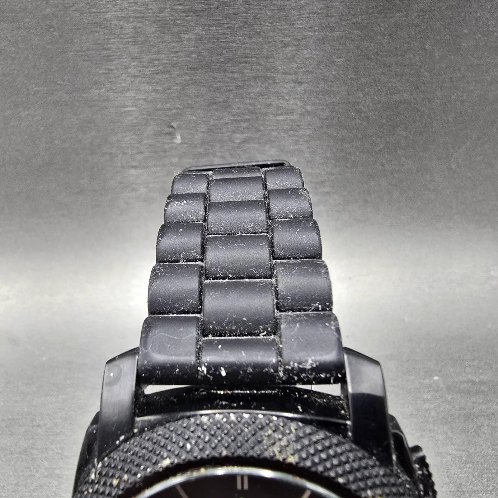 Fossil Chronograph Watch Men 45mm Black Dial Black Tone FS-4487 New Battery4