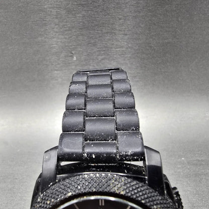 Fossil Chronograph Watch Men 45mm Black Dial Black Tone FS-4487 New Battery4