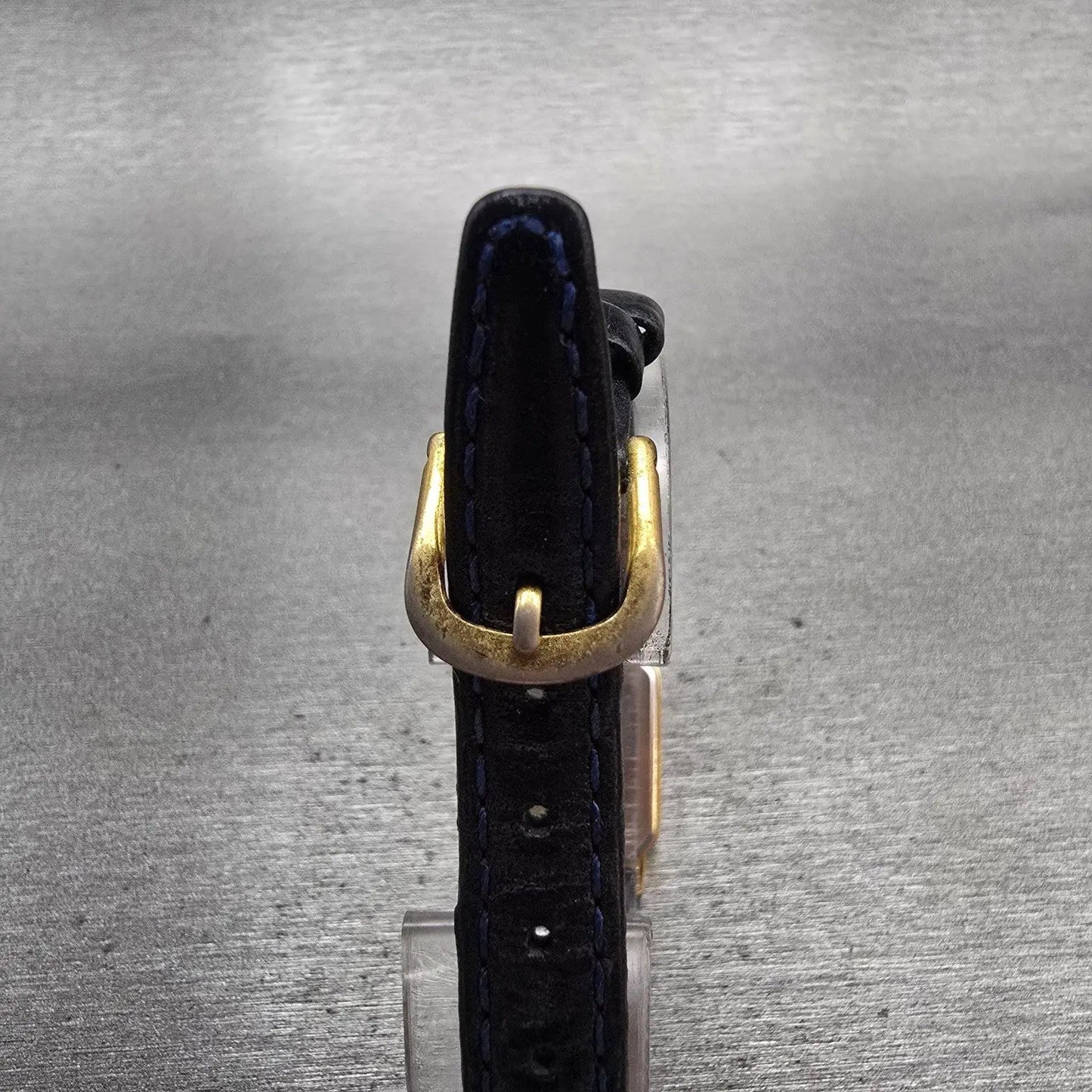 Seiko Tank Watch Women 18mm White Dial Gold Tone Rectangle 2C20-6500 New Battery7