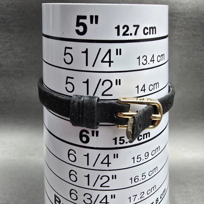 Bulova Caravelle Watch Women 17mm Gold Dial Gold Tone Gemmed Round 46K00 New Bat9