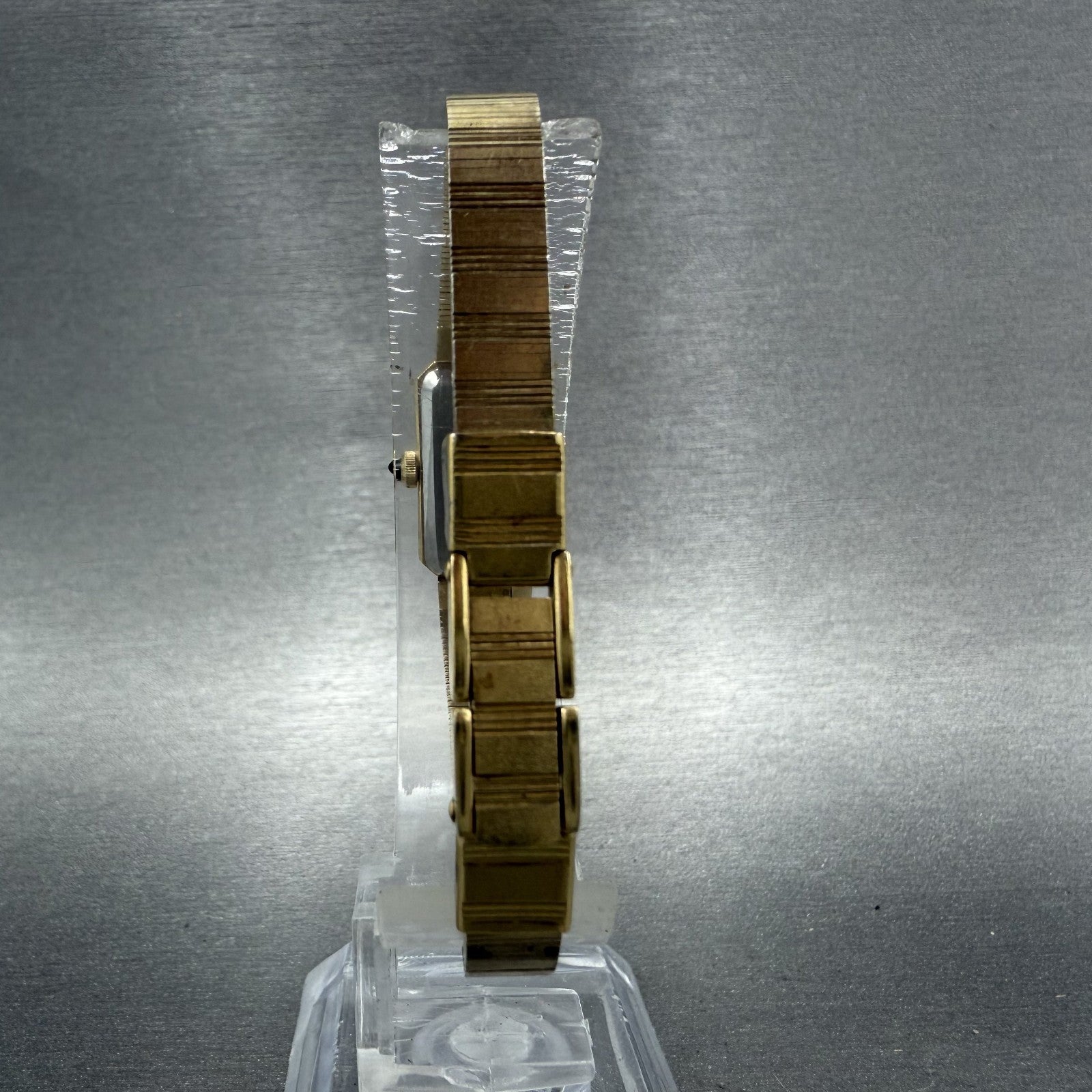 Seiko Lassale Watch Women 13mm Gold Dial Gold Tone Octagon 1320-5609 New Battery7
