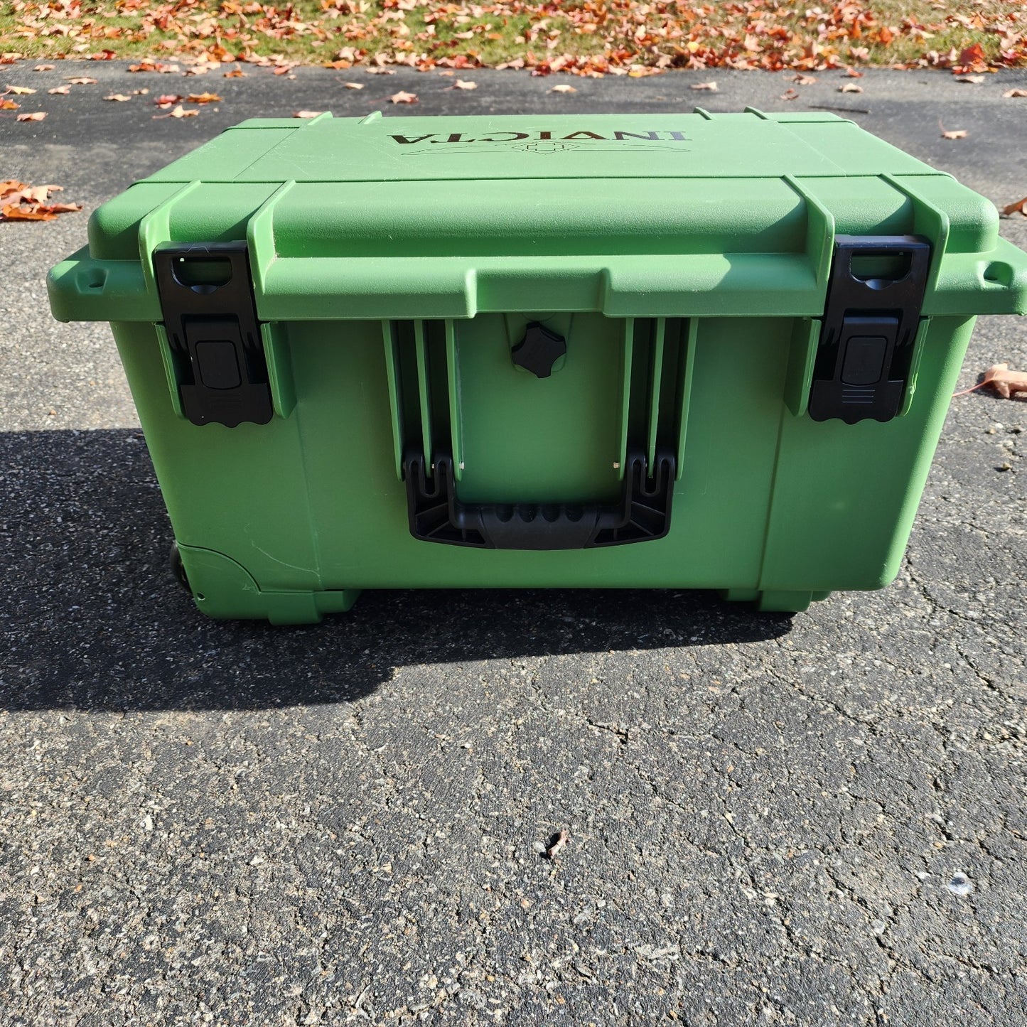 Invicta 50 Slot Watch Case Hard Rolling Green Plastic 3 Tier Handle1