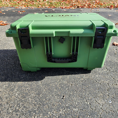 Invicta 50 Slot Watch Case Hard Rolling Green Plastic 3 Tier Handle1