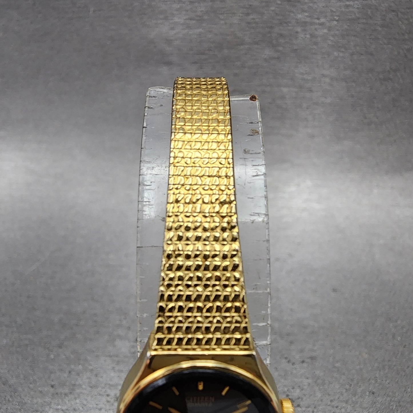 Citizen Watch Women 18mm Black Dial Gold Tone Round 5930R02467 New Battery4