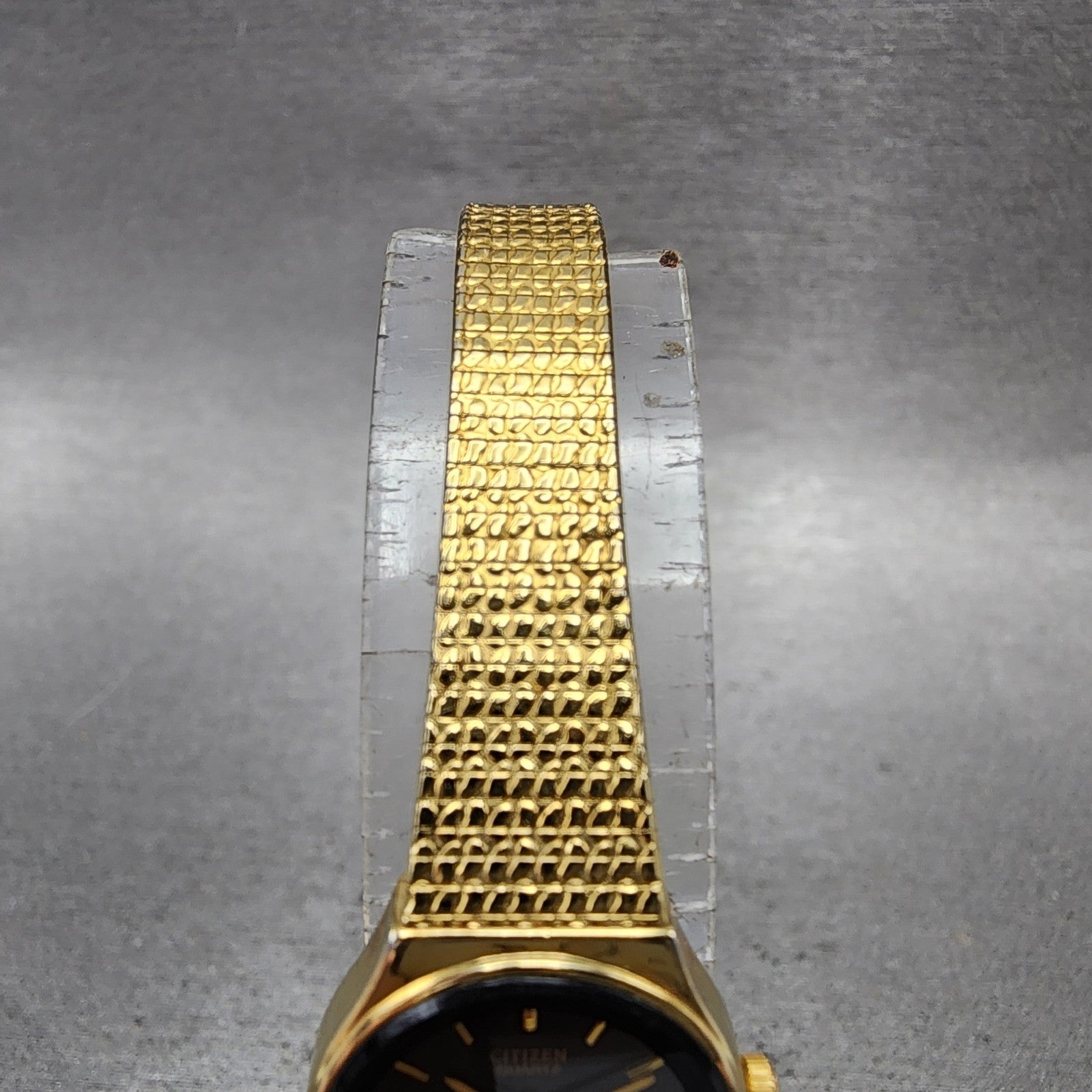 Citizen Watch Women 18mm Black Dial Gold Tone Round 5930R02467 New Battery4