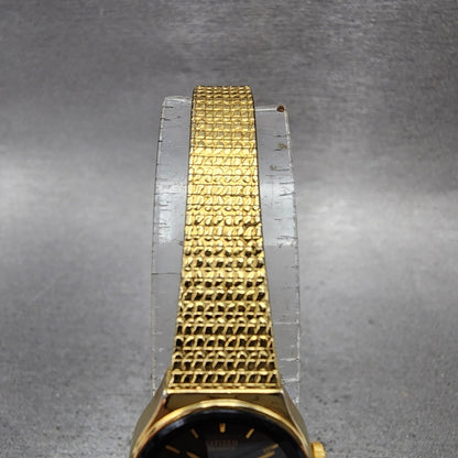 Citizen Watch Women 18mm Black Dial Gold Tone Round 5930R02467 New Battery4