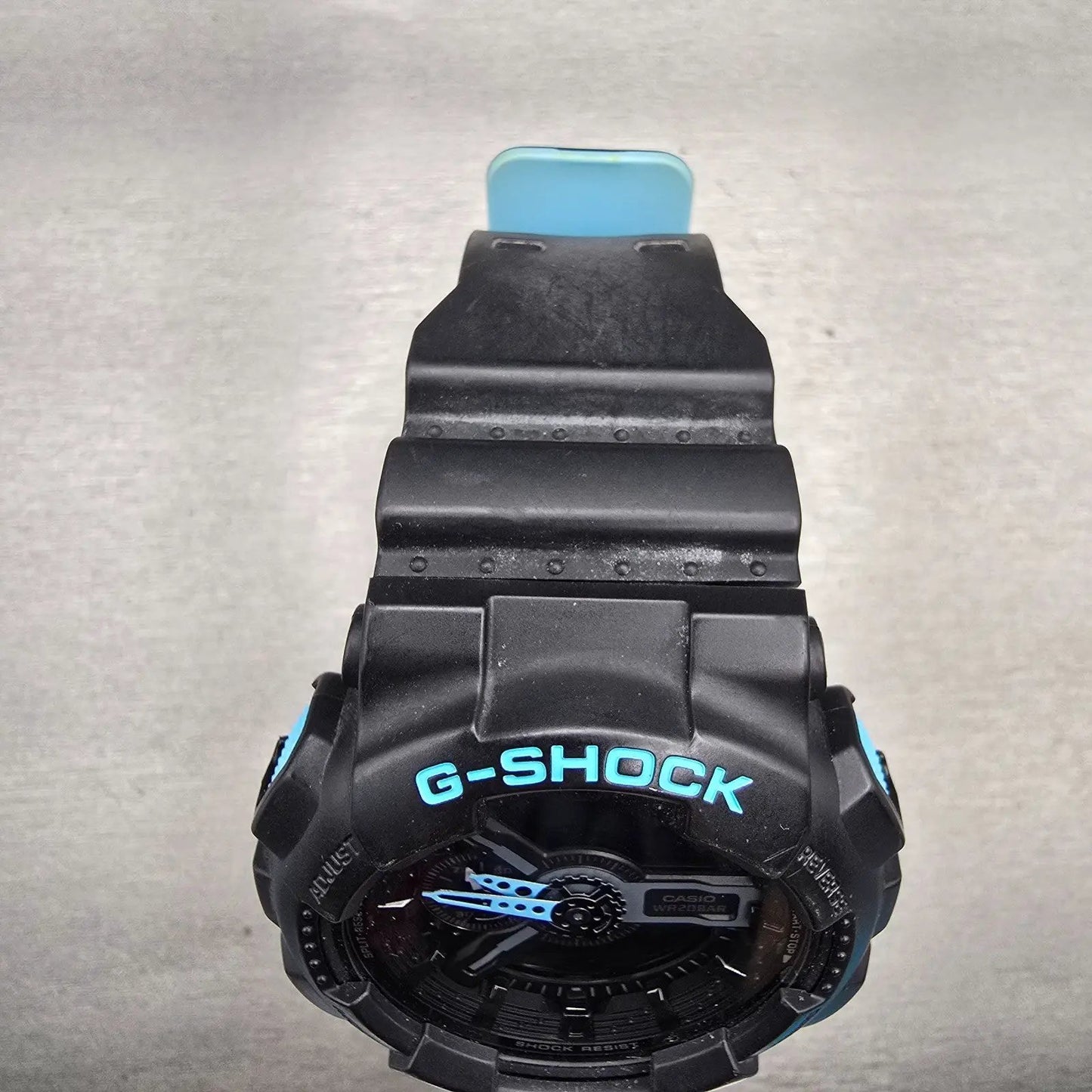 Casio G-Shock GA-110LN Watch Men 50mm Black Blue Chronograph Alarm New Battery4