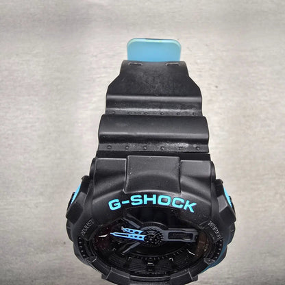 Casio G-Shock GA-110LN Watch Men 50mm Black Blue Chronograph Alarm New Battery4