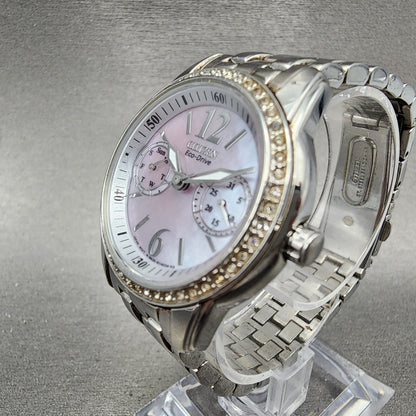 Citizen EcoDrive Silhouette Watch Women 32mm MOP Dial Stainless Daydate Runs2