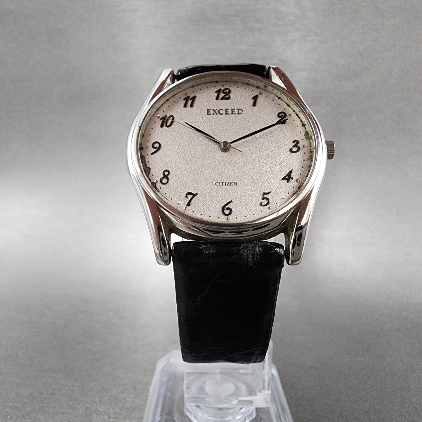 Citizen Exceed Watch Men 32mm Silver Dial Silver Tone 0330-C30811 New Battery