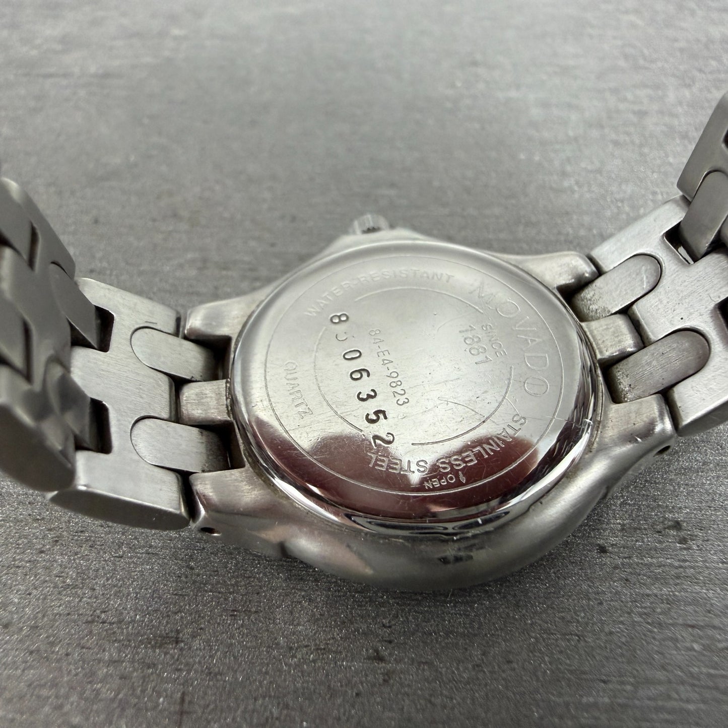 Movado Museum Watch Women 25mm Black Dial Steel Round 84-E4-9823 New Battery9