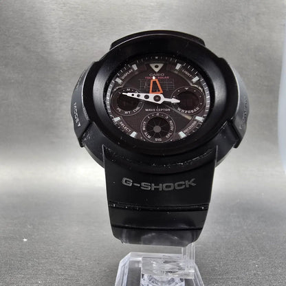 Casio G-Shock AWG-500J Watch Men 48mm Black Dial Black Alarm Chronograph Solar5