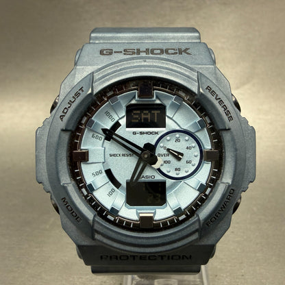 Casio G-Shock GA-150A Watch Men 52mm Analog Digital Blue Round New Battery ABC0