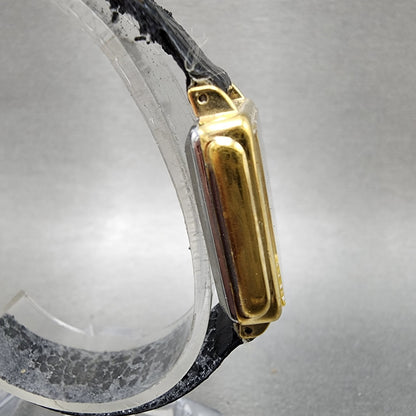 Seiko Watch Women 24mm Gray Dial Gold Tone Rectangle 433350 New Battery3