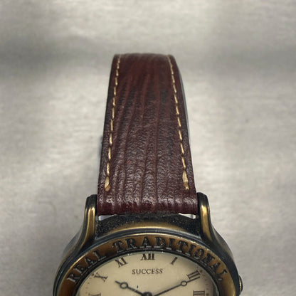 Seiko Alba Watch Men 32mm Champagne Dial Gold Tone Round V701-1P80 New Battery4